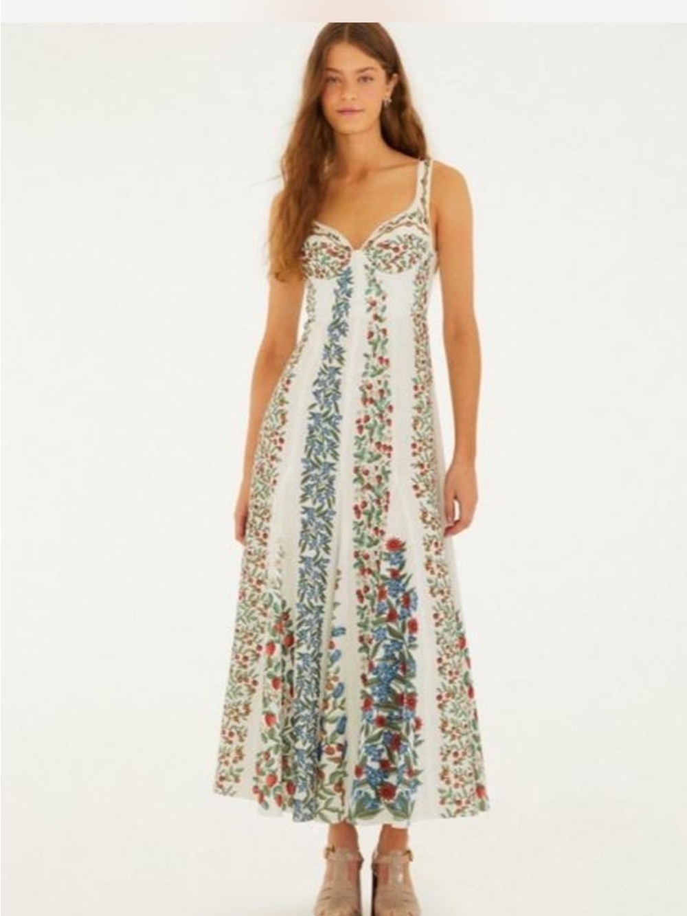 Farm Rio Ofc White Fruit Beauty Maxi Dress